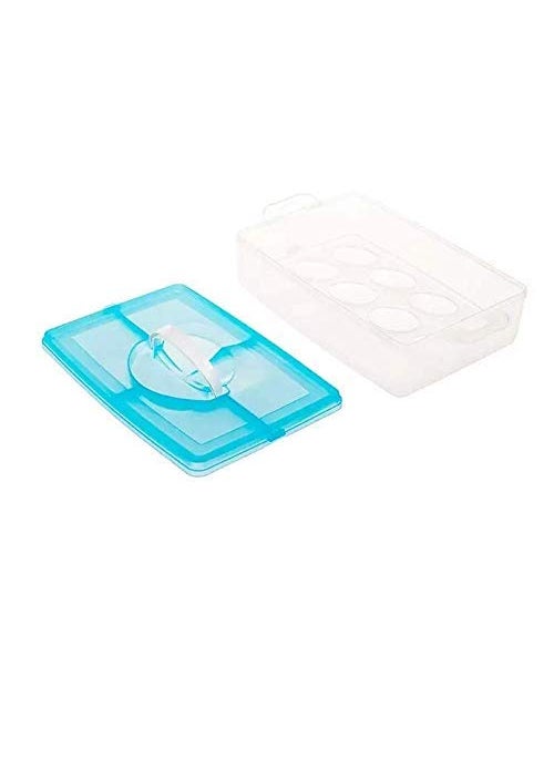 RETSPHIX RETSPHIX Egg Storage Box Airtight Basket Egg Carrier Container Refrigerator Safe Egg Basket Case for Refrigerator Kitchen Food and Vegetable Egg Storage Organizer EGG BOX 12 GRID  - Image 3