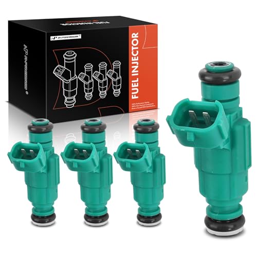 A-Premium Fuel Injectors Compatible with Hyundai Santa Fe 01-06, Tucson, Sonata, Tiburon & Kia Sportage 05-10, Magentis, Optima, V6 2.7L 2.5L, Set of 6 - Image 1