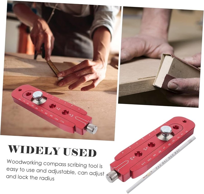 Woodworking Compass Scribing Tool Circle Ruler for Easy Marking 6 Inch - Image 5