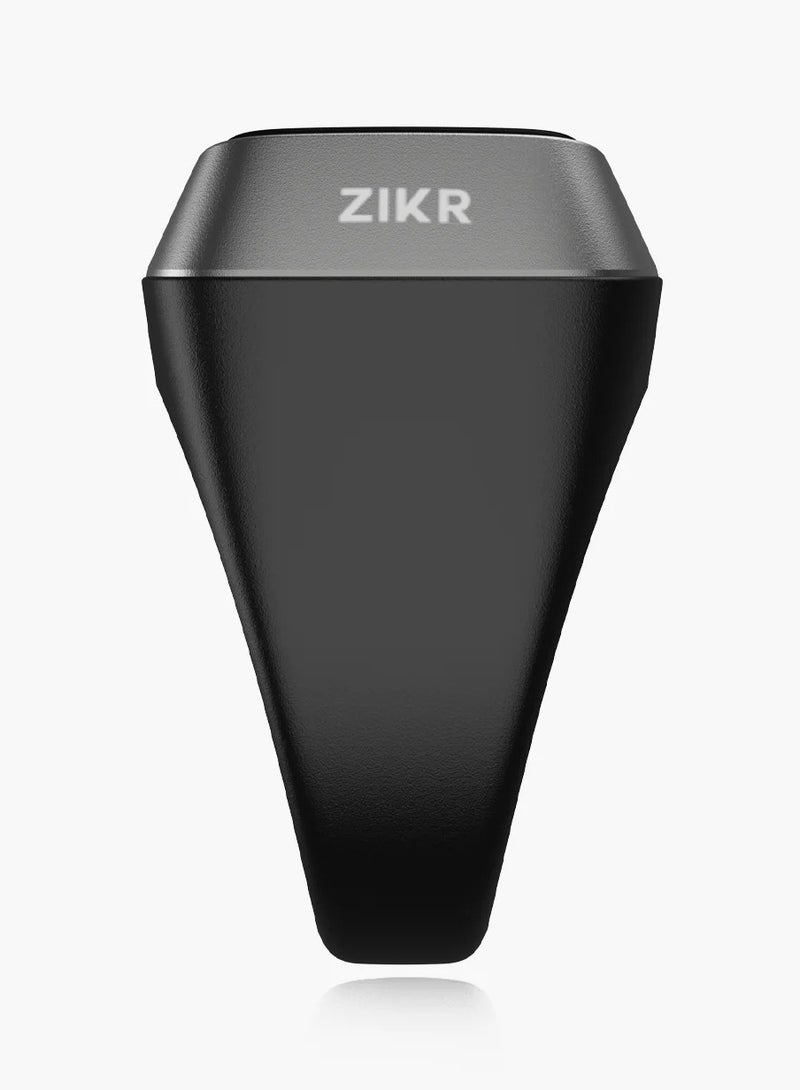 iQIBLA Digital Counter Tasbeeh, IQIBLA SMART Zikr Ring Metal 20mm Black/Grey, - Image 2