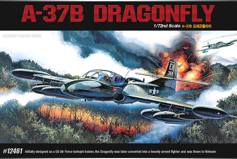 Academy Hobby Model Kits Scale Model : Airplane & Jet Kits (1/72 A-37B Dragon Fly) - Image 3