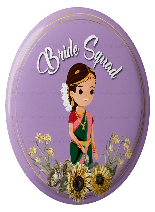 LASTWAVE Bride Squad badges for wedding (BSD02, Pack of 15)