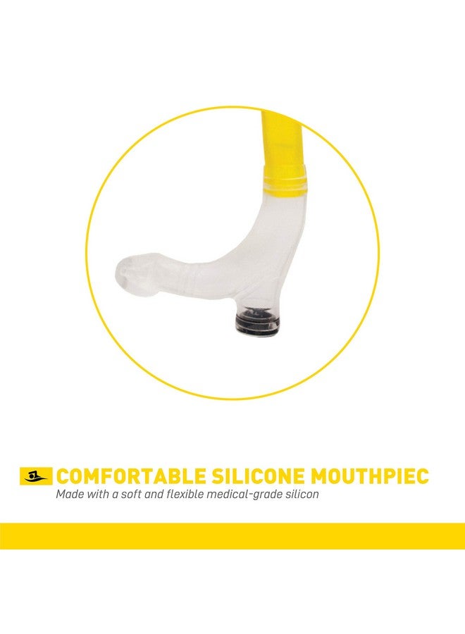 FINIS Original Swimmer'S Snorkel Center Mount Snorkel Set For Swimming Laps & Training Snorkel Gear With Adjustable Fit Silicone Mouthpiece And Purge Valve Junior Size - Image 3