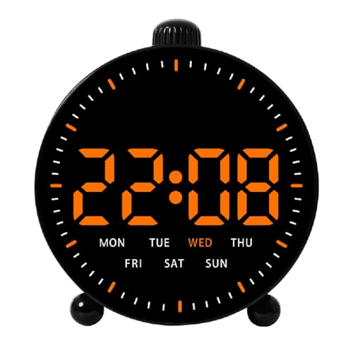 Niyam Countdown Timer LED Digital Alarm Clock with Stopwatch Large Display Bedside Desk Clock for Home & Office (Black RD9013) - Image 1