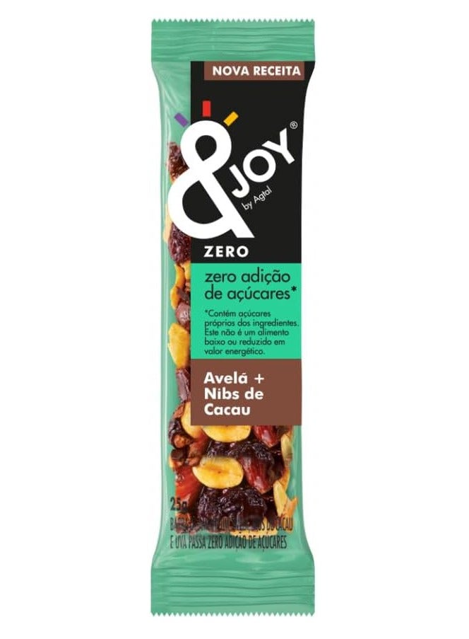 Enjoy snacks Enjoy Zero Sugar Nuts Bar Hazelnut Cocoa (Pack of 12) - Image 3