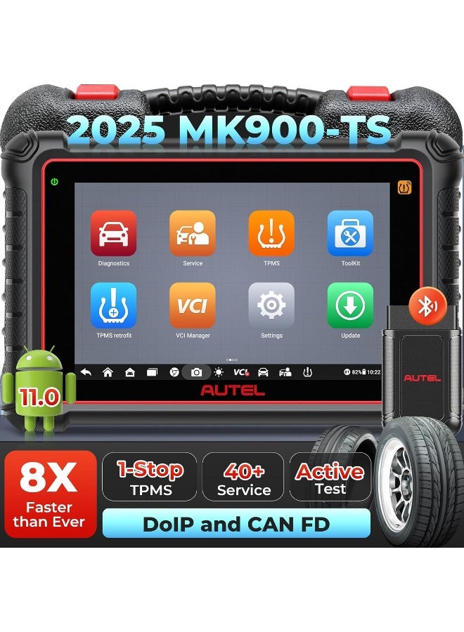 Autel MaxiCOM MK900-TS TPMS Scanner, 2024 Bidirectional Tool - Image 1
