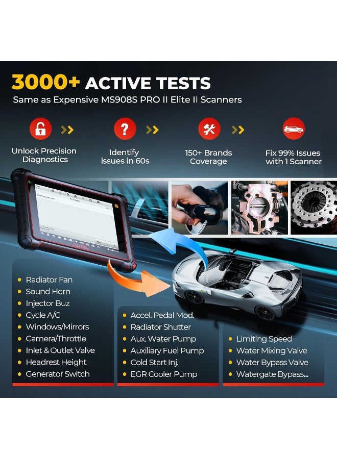 Autel MaxiCOM MK900-TS TPMS Scanner, 2024 Bidirectional Tool - Image 5
