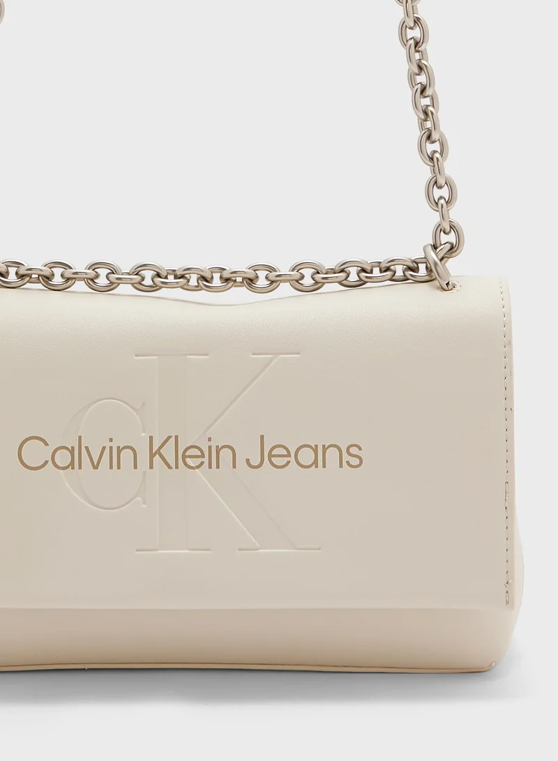 CALVIN KLEIN Chain Detailed Flap Over Crossbody