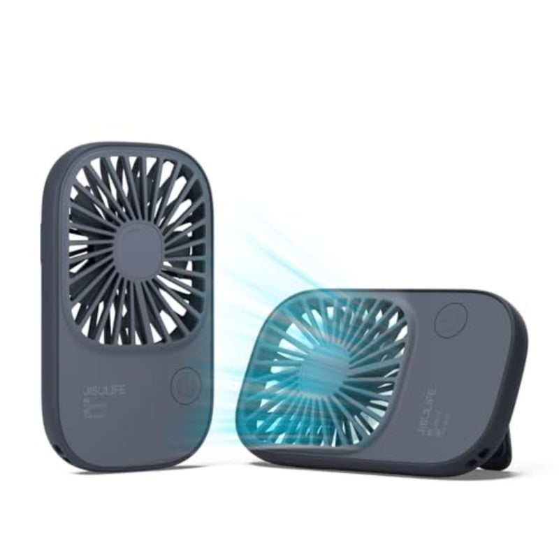 Handheld Mini Lash Fan with Bracket, Small Portable USB Rechargeable Personal Makeup/Eyelash Fan with 3 Speeds for Women Mom Girls Office Outdoor Travel - Image 1