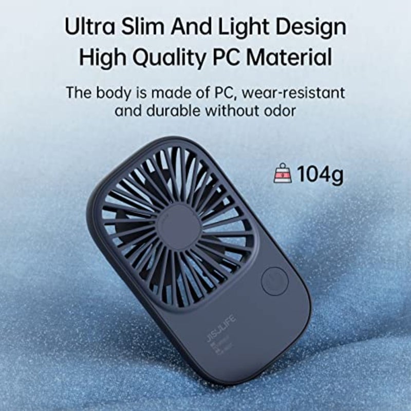 Handheld Mini Lash Fan with Bracket, Small Portable USB Rechargeable Personal Makeup/Eyelash Fan with 3 Speeds for Women Mom Girls Office Outdoor Travel - Image 4