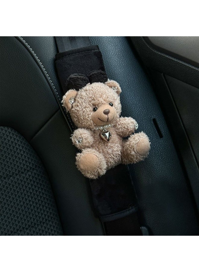 Mijioceon Car Seat Belt Shoulder Pad, Plush Cartoon Safety Belt Covers for Adult Kids, Seatbelt Shoulder Strap Pads Covers, Cute Car Seat Belt Cover Pad, for Shoulder Protector Car Accessories  - Image 3