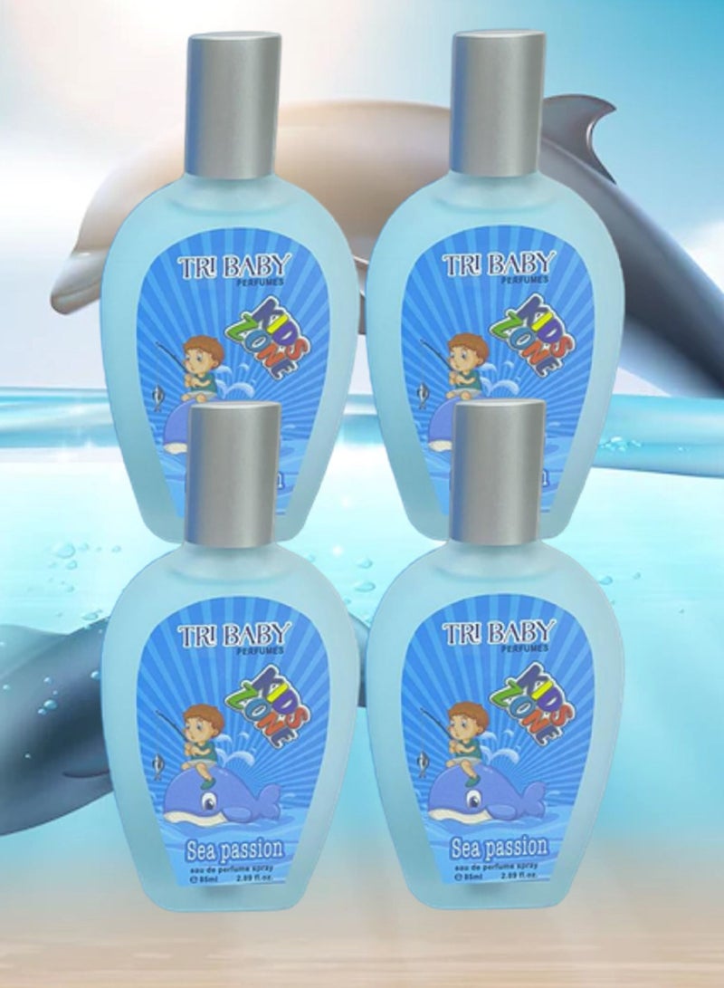 تي أر آي 4 قطع عطر سي باشون للأطفال 85 مل EDP - Image 1