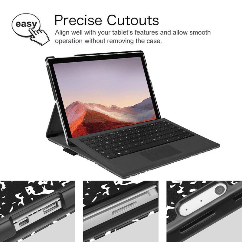 Fintie حافظة فينتي لجهاز مايكروسوفت سيرفيس برو 7 بلس بحجم 12.3 إنش، سيرفيس برو 7/6/5 تابلت، غلاف صلب نحيف يعمل مع لوحة مفاتيح تايب كوفر، دفتر ملاحظات - Image 5