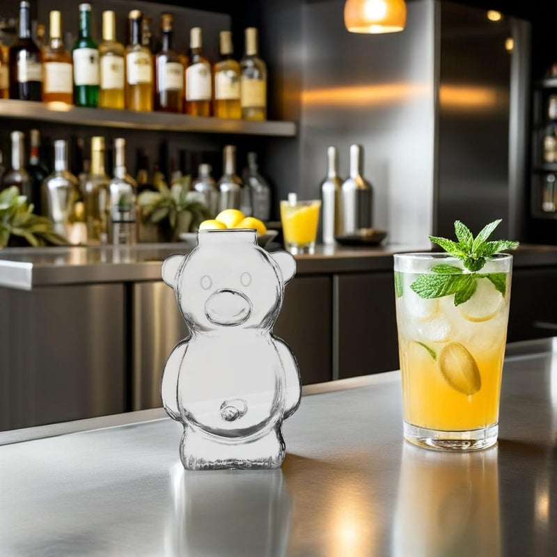 2pcs 320ml Glass Bear Drinking Mugs Cocktail Cups for Wine Coffee Juice Tea Home Bar Kitchen Restaurant - Image 4