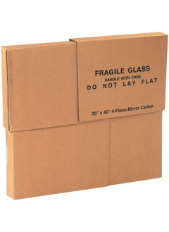 Corrugated Cardboard Box 30”L X 3.5”W X 40”H 4 Piece Box Artwork And Mirror Shipping And Mailing Boxes 30X3.5X40