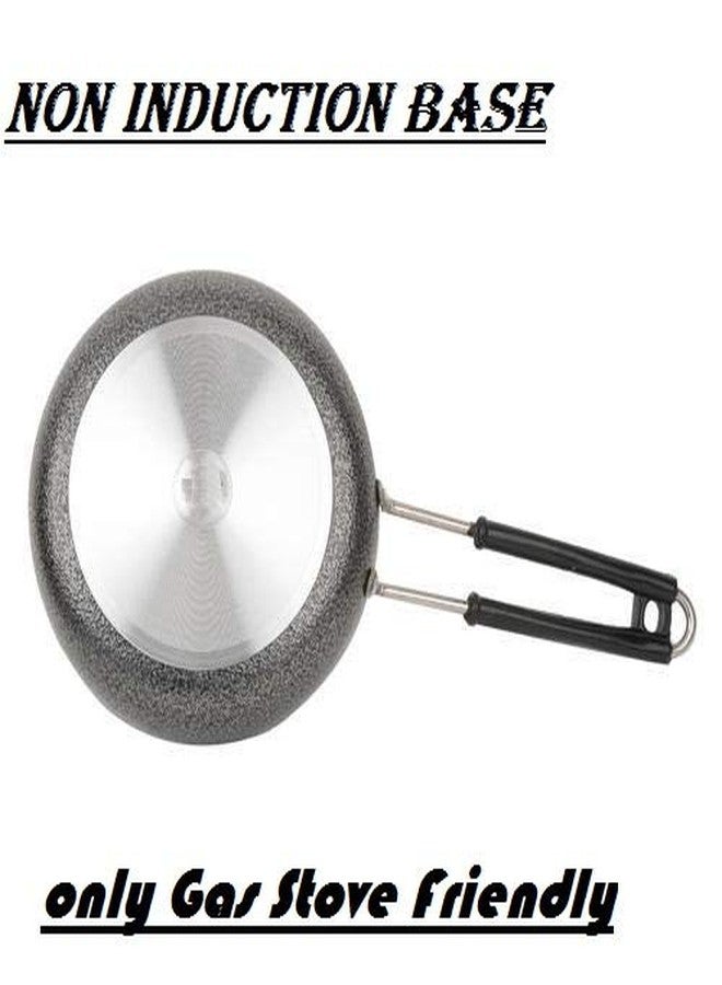 Bartan Star Black Aluminium Fry pan Set of 2 - Image 2