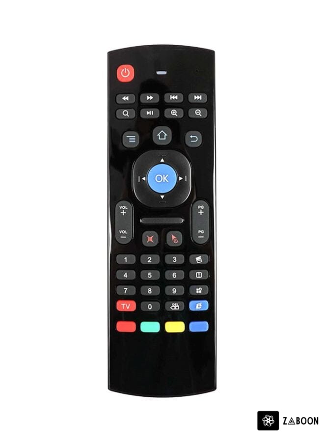 Zaboon 2-In-1 Remote Control And Keyboard For Android TV Box X96/H96 Black/Red/Blue
