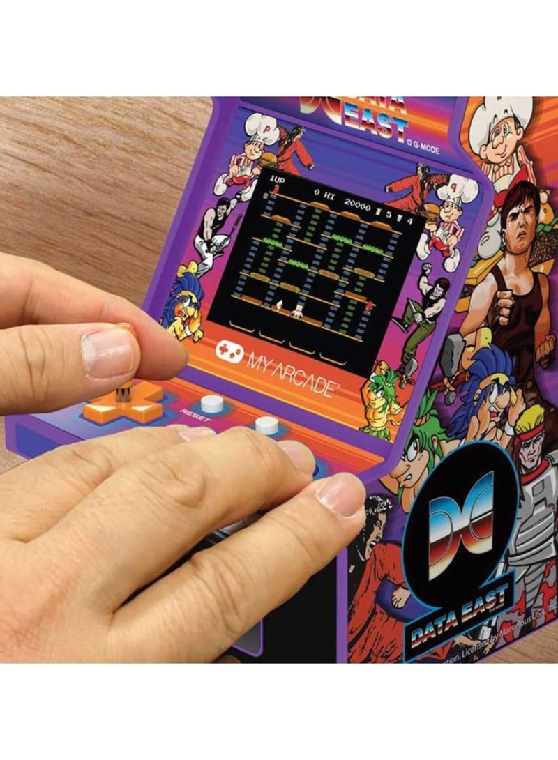 My Arcade Data East Hits Micro Player: 6.8" Fully Playable Mini Arcade Machine with 308 Games, 2.75" Display, Built-in Speakers - Image 2