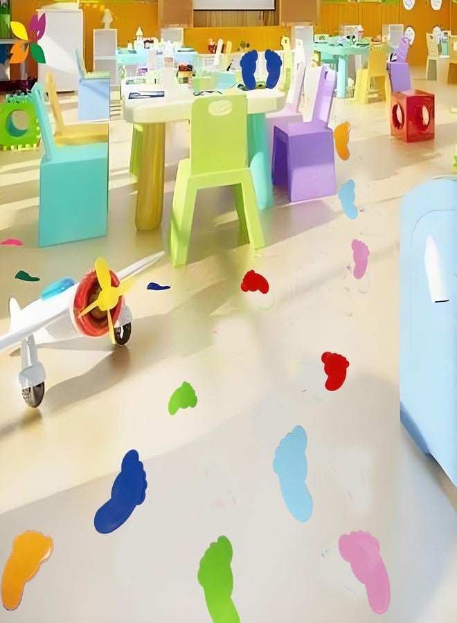 Weigav 6 Color 42 Pairs 84 Prints Kid Shoe Stickers, Footprint Stickers Decals Wall, Floor, Staircase/Stickers Use in Classrooms, Dance Studios, Party Decorations (Children) - Image 5