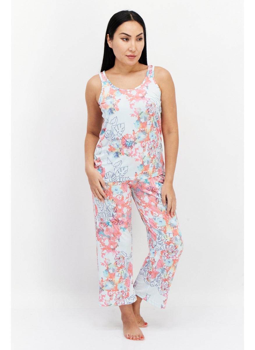 Women 2 Pieces Sleeveless Floral Print Pajama Set Light Blue/Combo - pzsku/Z9663941312AB1B066CE4Z/45/_/1732111722/682a5df1-783d-4e80-95f6-c99d91a0b984