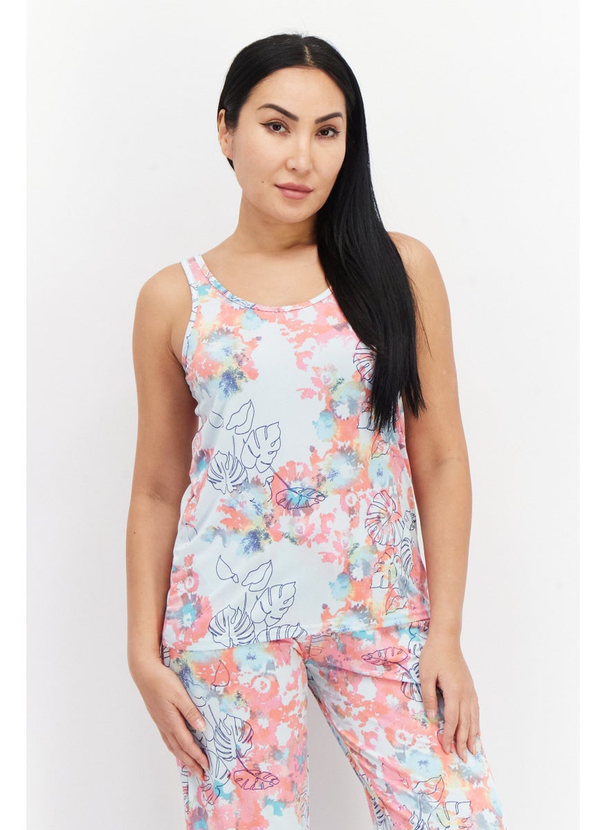 Women 2 Pieces Sleeveless Floral Print Pajama Set Light Blue/Combo - pzsku/Z9663941312AB1B066CE4Z/45/_/1732111725/779fc843-72af-467a-936b-8e12e2b682be