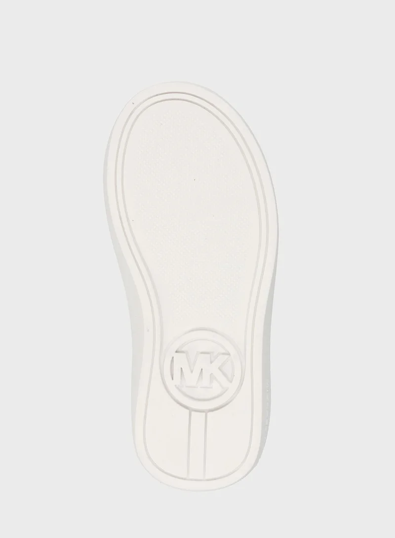 Michael Kors Kids Jem Monogram Ps Low Top Lace Up Sneakers