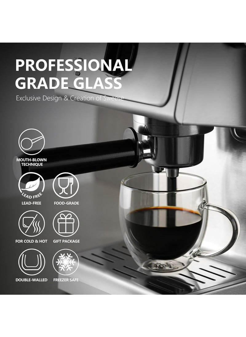 TYCOM Double Wall Cup, Elegant Classic Design, Glasses for Water, Juice, Beer, Wine, and Cocktails and All Purpose Occassion Use, 2 pcs, 250 ml  - Image 5