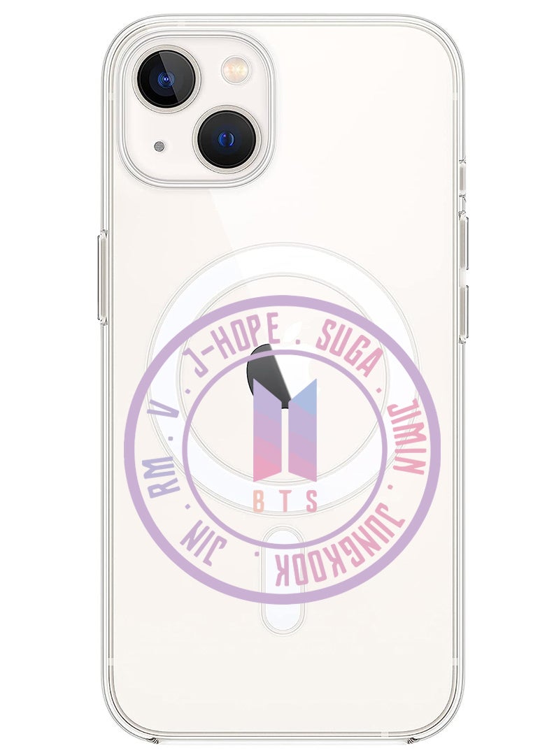 Theodor Magnetic Case for iPhone 13 6.1-inch Compatible with MagSafe Wireless Charging, Shockproof Phone Bumper Cover BTS sticker - Image 1