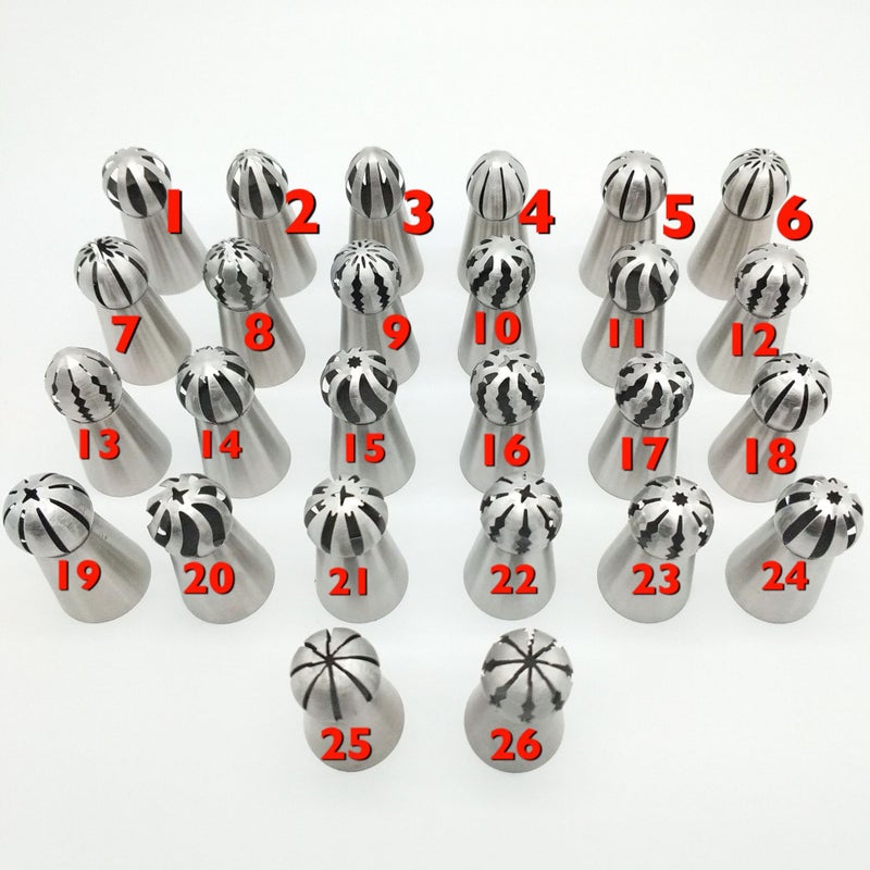 22-Piece Set Of Russian Ornament Mouth Spherical Torch Mounting Mouth Packing Bag Adapter Baking Tool Straight Batch - Image 5