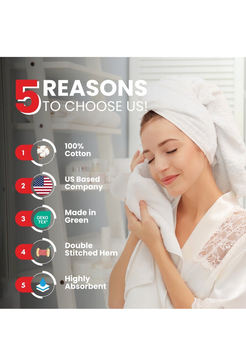 Infinitee Xclusives Premium Navy Blue Hand Towels - Pack of 6, 16 x 28 Inches (41 x 71cm) Bathroom Hand Towel Set, Hotel & Spa Quality Hand Towels for Bathroom, Highly Absorbent and Super Soft Bathroom Towels by Infinitee Xclusives  - Image 2