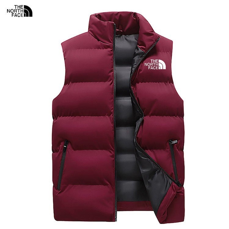 Men'S New Velvet Thickeneded Warm Windproof Waistcoat Hong Kong Style Casual Stand-Up Collar Cotton Vest For Men - Image 1