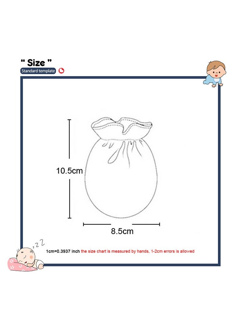 ريدمابليتيك طقم قبعات وقفازات من القطن الخالص لحديثي الولادة مضاد للخدش مكون من 14 قطعة - Image 2