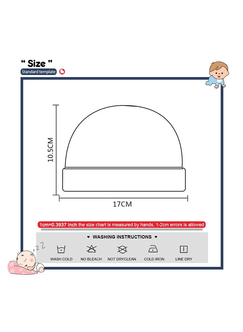 ريدمابليتيك طقم قبعات وقفازات من القطن الخالص لحديثي الولادة مضاد للخدش مكون من 14 قطعة - Image 3