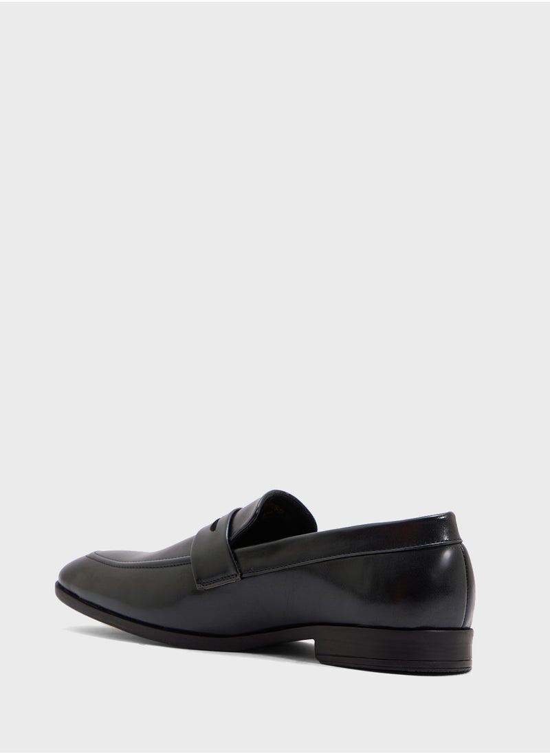 Robert Wood Saddle Detail Classic Formal Slip Ons  - Image 3