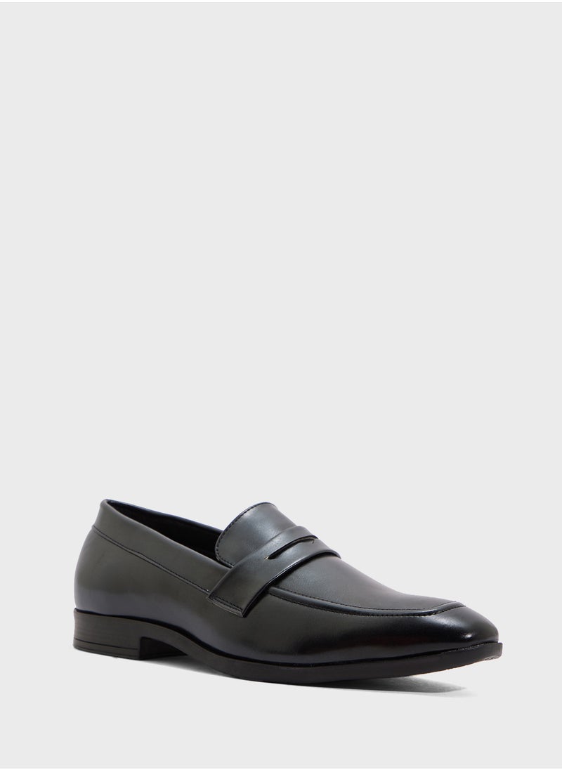 Robert Wood Saddle Detail Classic Formal Slip Ons  - Image 2