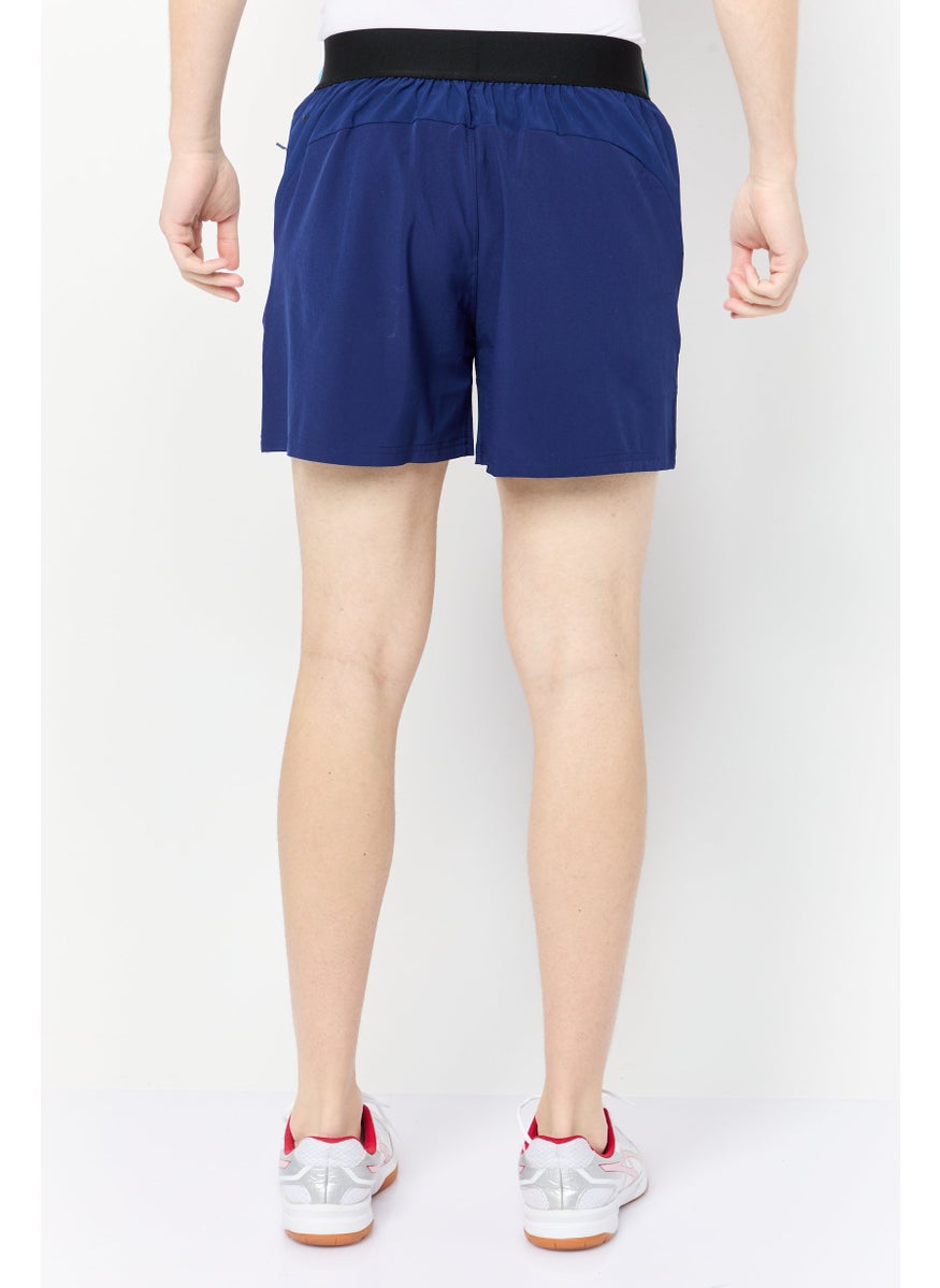 Adidas Men Sportswear Fit 5 Inseam Training Shorts, Blue  - Image 4