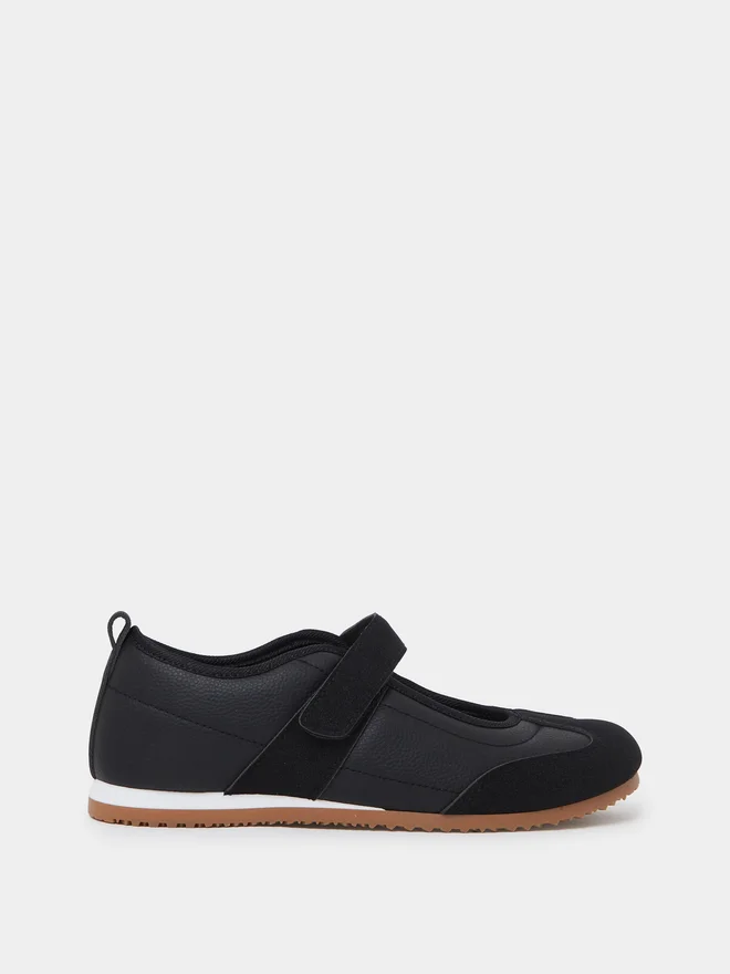 Styli Styli Black Velcro Sneakerina