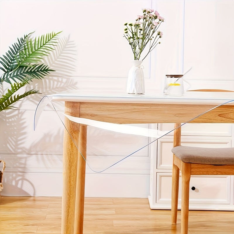 1.0mm Transparent PVC Tablecloth 120x300cm Scratch Resistant Heat Proof Easy Clean - Image 5