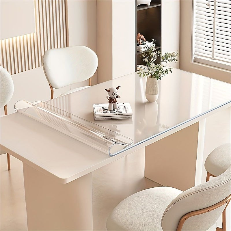1.0mm Transparent PVC Tablecloth 120x300cm Scratch Resistant Heat Proof Easy Clean - Image 1