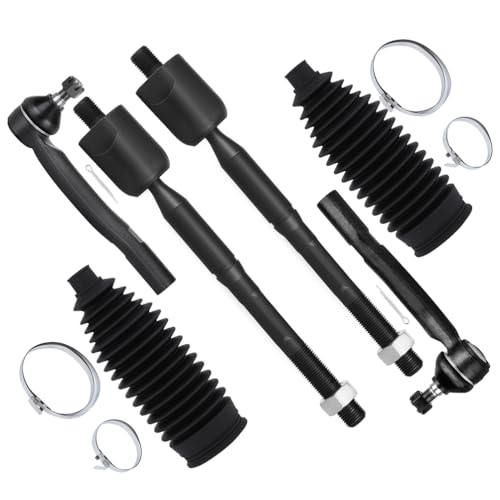 SCITOO مجموعة تعليق أمامية SCITOO 6 قطع مع نهاية قضيب التوجيه الداخلية والخارجية مع غلاف التوجيه تناسب 2004-2006 لتويوتا كامري 2004-2008 لتويوتا سولارا 2004-2006 لليكسس ES330 - Image 1