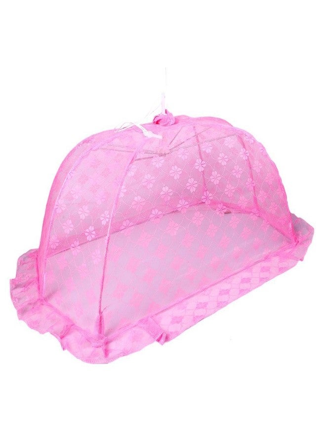 ZIMBLE Baby Mosquito Net Foldable, Mosquito Net Floral Design (Pink, Large) - Image 2