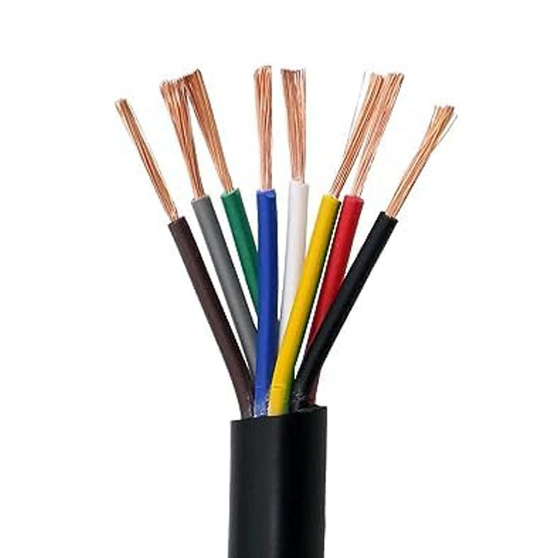 ELECTRRIUS كابل نحاسي دائري من ELECTRRIUS بحجم 15 مم × 8 نواة مع علامة ISI للاستخدام المنزلي والصناعي للوصلات الكهربائية حتى 1100 فولت، طول 10 متر - Image 1