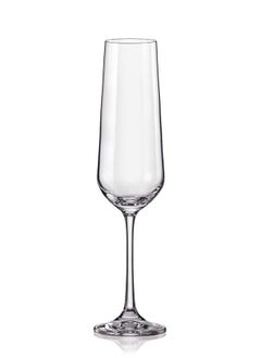 Crystalex Crystalex Champagne Flute Glass Siesta 180ml, Crystalline 
