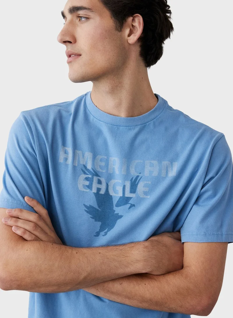 امريكان ايجل Graphic Crew Neck T-Shirt