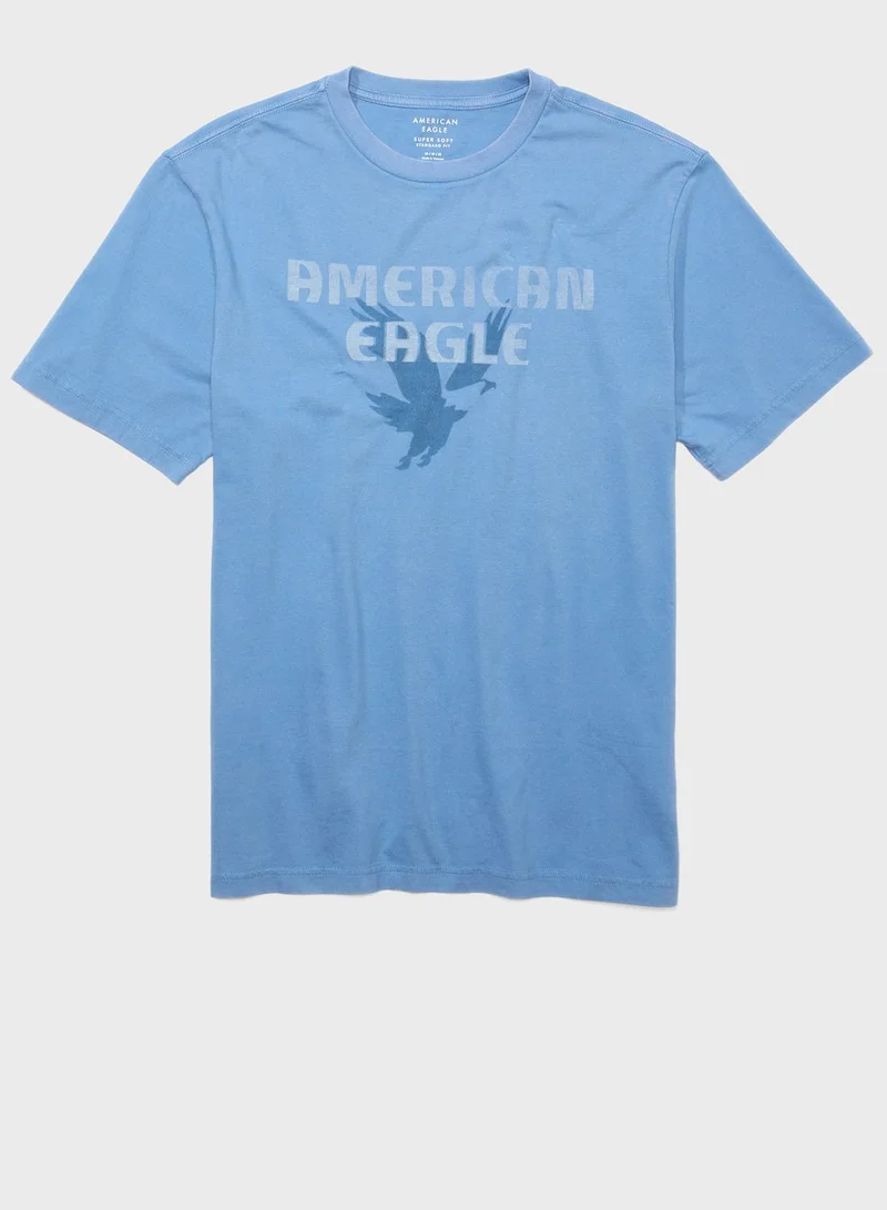 امريكان ايجل Graphic Crew Neck T-Shirt