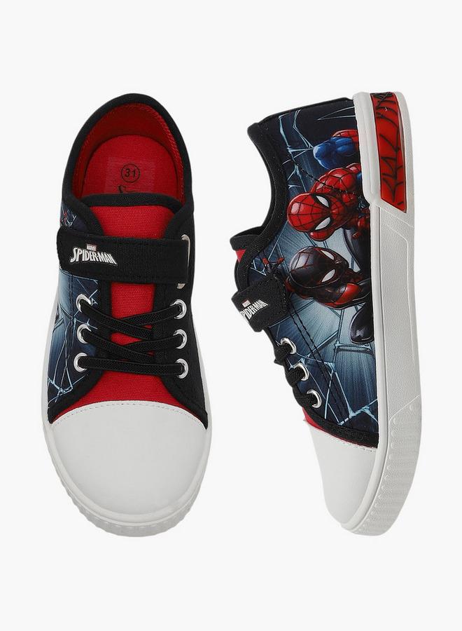 Marvel Heroes Boys Hook & Loop Ankle School Sneakers - Image 1
