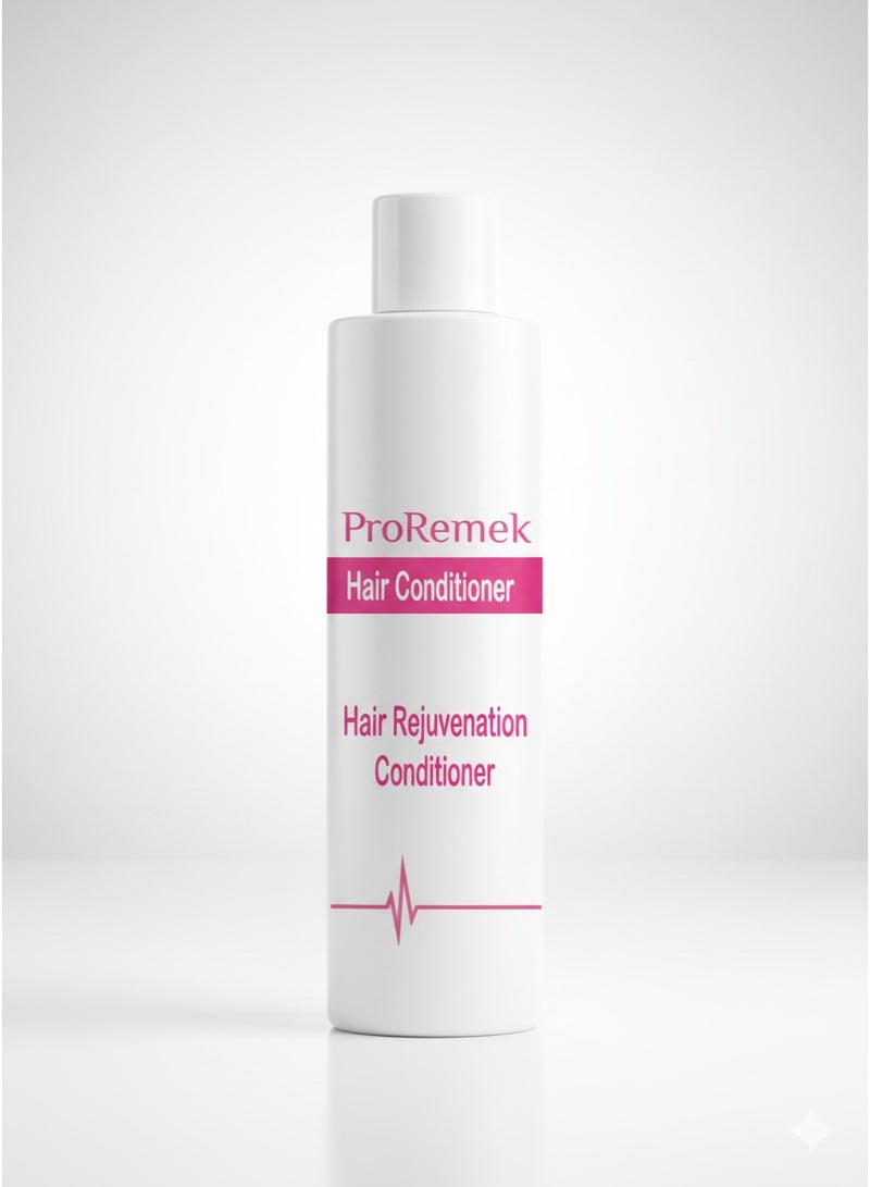 Hair conditioner for hair hydration and rejuvenation, contains (Argan oil - Jojoba oil - Shea butter - Panthenol), 240 ml
