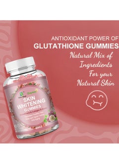 Daynee OilsVegan Collagen Glutathione Skin Whitening Gummies, Unisex - Promotes Beautiful Skin, Hair, Nails & Eyelashes 60 Gummies  - Image 3