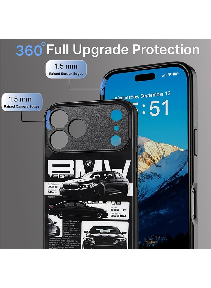 FYNDO غطاء آيفون 17 برو – غطاء واقي رقيق مضاد للصدمات من TPU – تصميم مستوحى من سيارة BMW - Image 3