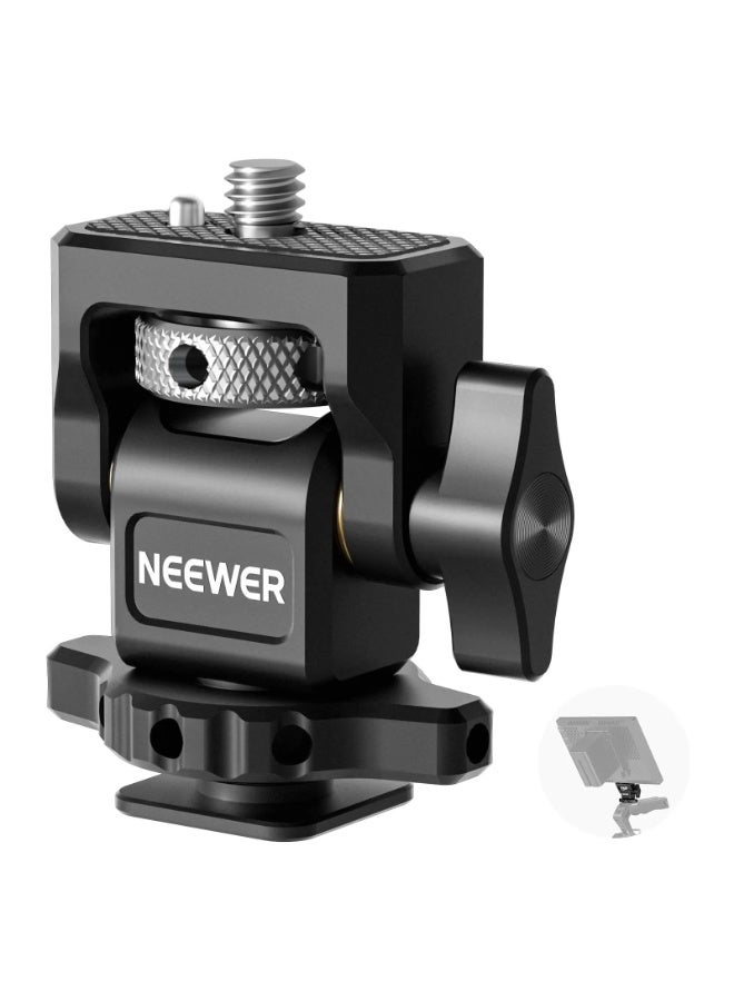 NEEWER Cold Shoe Monitor Mount with 1/4" Locating Pin – Adjustable Damping Swivel Bracket for 5"~7" Monitors, 180° Tilt & 360° Rotation, Universal Camera Field Monitor Holder - Image 1